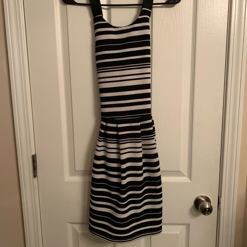 Back and white dress